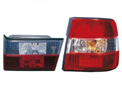 LED-takavalot BMW serie 5 E34 saloon punainen/kirkas Takavalot