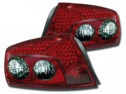 LED-takavalot Peugeot 407 saloon vm. 04- punainen Takavalot