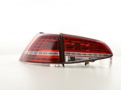 LED-takavalot VW Golf 7 from vm. 2012 punainen/kirkas Takavalot 3