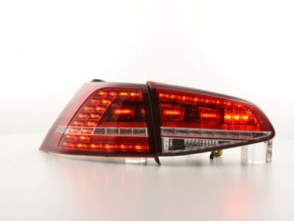 LED-takavalot VW Golf 7 from vm. 2012 punainen/kirkas Takavalot 4