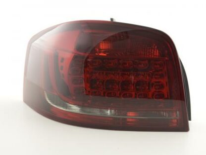 LED-takavalot Audi A3 3doors (8P) vm. 2010-2012 punainen/musta Takavalot 3