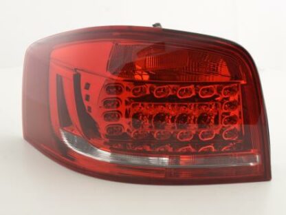 LED-takavalot Audi A3 3doors (8P) vm. 2010-2012 punainen/kirkas Takavalot 3
