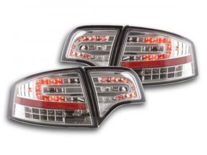 LED-takavalot Audi A4 saloon type 8E vm. 04-07 kromi Takavalot