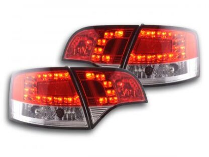 LED-takavalot Audi A4 Avant type 8E vm. 04-08 punainen/kirkas Takavalot