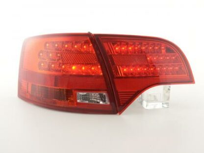 LED-takavalot Audi A4 B7 8E Avant vm. 04-08 punainen/kirkas Takavalot 2