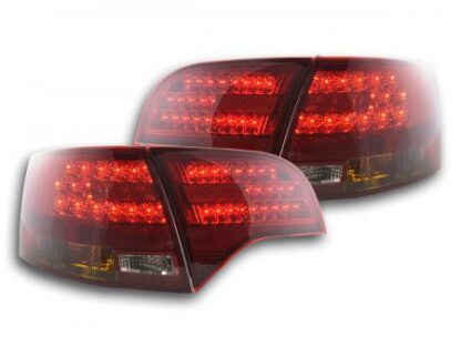 LED-takavalot Audi A4 B7 8E Avant vm. 04-08 punainen/musta Takavalot