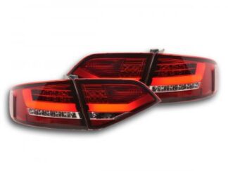 LED-takavalot Audi A4 B8 8K saloon vm. 07-11 punainen/kirkas Takavalot