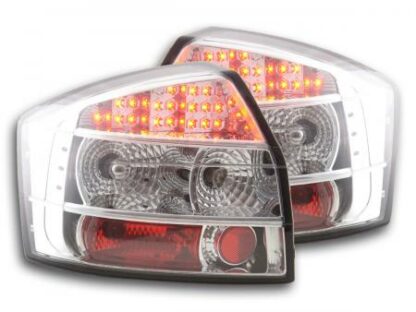 LED-takavalot Audi A4 saloon type 8E vm. 01-04 kromi Takavalot