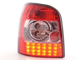 LED-takavalot Audi A4 Avant type B5 vm. 95-00 kirkas/punainen Takavalot
