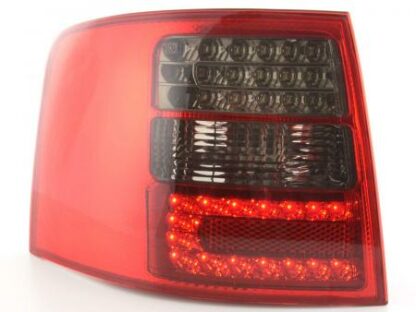 LED-takavalot Audi A6 Avant type 4B vm. 97-03 musta/punainen Takavalot