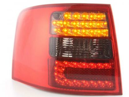 LED-takavalot Audi A6 Avant type 4B vm. 97-03 musta/punainen Takavalot 4