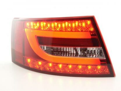LED-takavalot Audi A6 saloon (4F) vm. 04-08 punainen/kirkas Takavalot 2