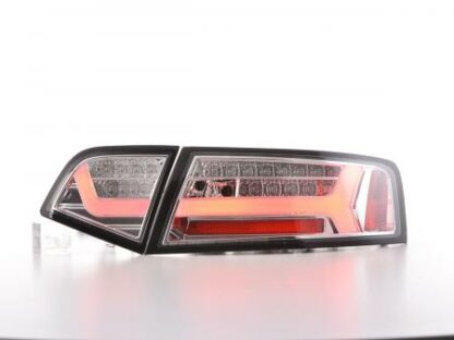 LED-takavalot Audi A6 4F saloon vm. 08-11 kromi dynaamisella vilkulla Takavalot