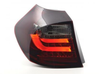 LED-takavalot BMW serie 1 E87/E81 3/5-Dr. vm. 07-11 punainen/musta Takavalot