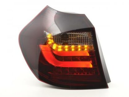 LED-takavalot BMW serie 1 E87/E81 3/5-Dr. vm. 07-11 punainen/musta Takavalot 3
