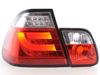 LED-takavalot BMW serie 3 E46 saloon vm. 98-01 punainen/kirkas Takavalot