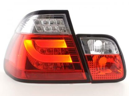 LED-takavalot BMW serie 3 E46 saloon vm. 98-01 punainen/kirkas Takavalot 2