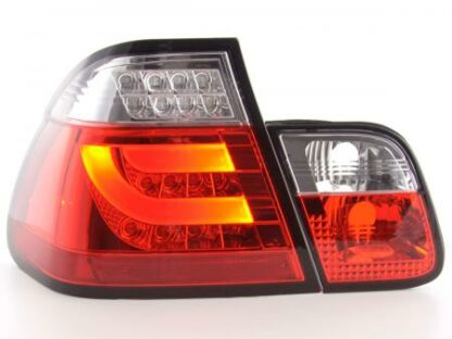 LED-takavalot BMW serie 3 E46 saloon vm. 02-05 punainen/kirkas Takavalot