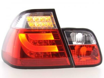 LED-takavalot BMW serie 3 E46 saloon vm. 02-05 punainen/kirkas Takavalot 4