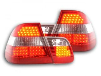 LED-takavalot BMW serie 3 E46 saloon vm. 98-01 punainen/kirkas Takavalot