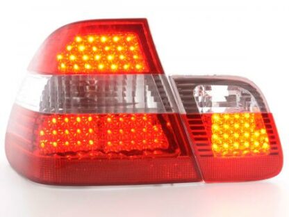 LED-takavalot BMW serie 3 E46 saloon vm. 98-01 punainen/kirkas Takavalot 3