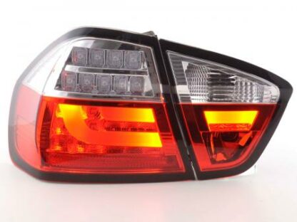 LED-takavalot BMW serie 3 E90 saloon vm. 05-08 punainen/kirkas Takavalot