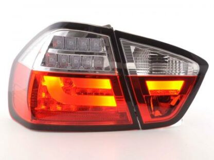 LED-takavalot BMW serie 3 E90 saloon vm. 05-08 punainen/kirkas Takavalot 2