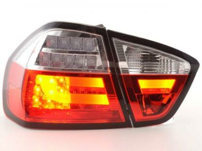 LED-takavalot BMW serie 3 E90 saloon vm. 05-08 punainen/kirkas Takavalot 3