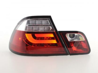 LED-takavalot BMW serie 3 E46 Coupe vm. 03-07 punainen/kirkas Takavalot