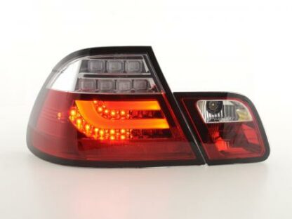 LED-takavalot BMW serie 3 E46 Coupe vm. 03-07 punainen/kirkas Takavalot 2