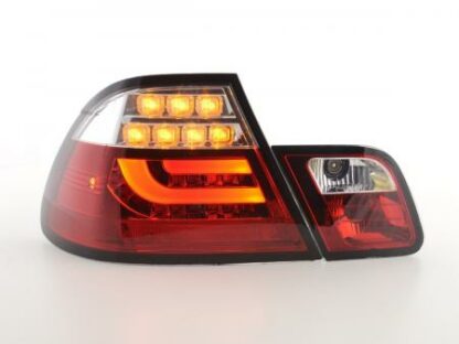 LED-takavalot BMW serie 3 E46 Coupe vm. 03-07 punainen/kirkas Takavalot 3