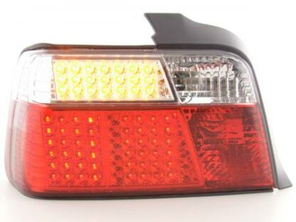 LED-takavalot BMW serie 3 saloon type E36 vm. 91-98 punainen/valkoinen - Image 4