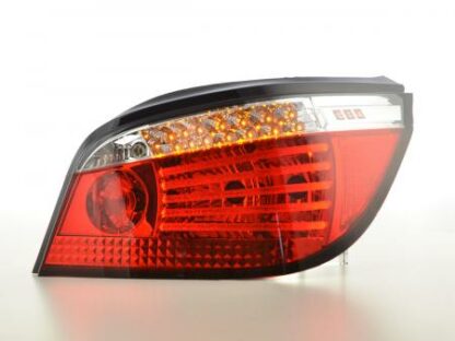 LED-takavalot BMW 5er E60 Limo vm. 08-09 punainen/kirkas Takavalot