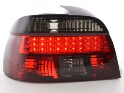 LED-takavalot BMW serie 5 saloon type E39 vm. 95-00 punainen/musta Takavalot
