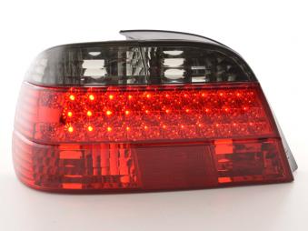 LED-takavalot BMW serie 7 type E38 vm. 97-02 musta/punainen Takavalot