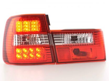 LED-takavalot BMW serie 5 type E34 vm. 88-94 kirkas/punainen Takavalot