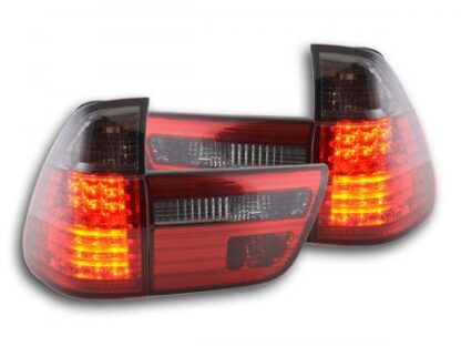 LED-takavalot BMW X5 type E53 vm. 98-02 musta/punainen Takavalot