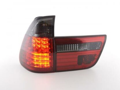 LED-takavalot BMW X5 type E53 vm. 98-02 musta/punainen Takavalot 3