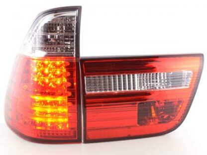 LED-takavalot BMW X5 type E53 vm. 98-02 kirkas/punainen Takavalot