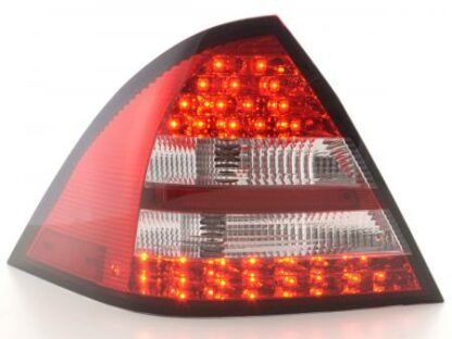 LED-takavalot Mercedes C-Class W203 saloon vm. 05-07 punainen/kirkas Takavalot