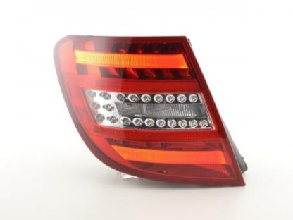 LED-takavalot Mercedes C-Class Combi (204) vm. 07-11 punainen/kirkas Takavalot
