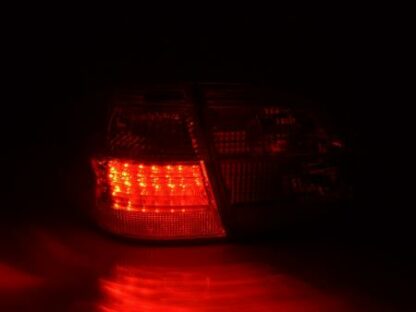 LED-takavalot Mercedes E-Class Combi (210) vm. 99-03 punainen/kirkas Takavalot 4