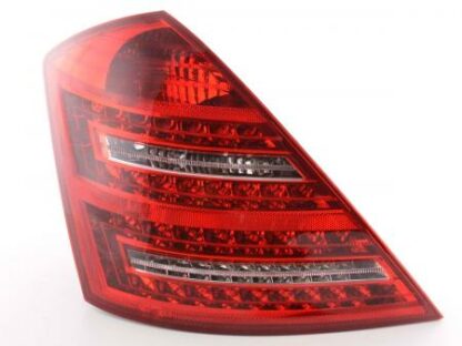 LED-takavalot Mercedes S-Class 221 vm. 05-09 punainen/kirkas Takavalot
