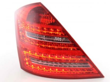 LED-takavalot Mercedes S-Class 221 vm. 05-09 punainen/kirkas Takavalot 2