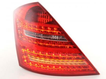 LED-takavalot Mercedes S-Class 221 vm. 05-09 punainen/kirkas Takavalot 4
