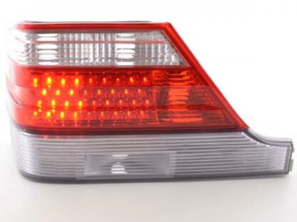 LED-takavalot Mercedes S-Class type W140 vm. 92-98 punainen/kirkas Takavalot 3