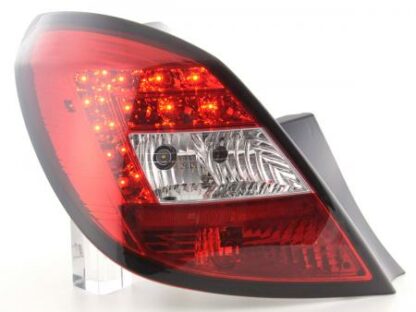 LED-takavalot Opel Corsa D 5-dr vm. 06-10 punainen/kirkas Takavalot