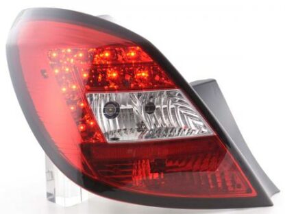 LED-takavalot Opel Corsa D 5-dr vm. 06-10 punainen/kirkas Takavalot 2