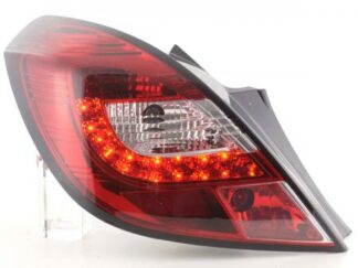 LED-takavalot Opel Corsa D 3-dr vm. 06-10 punainen/kirkas Takavalot