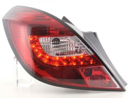 LED-takavalot Opel Corsa D 3-dr vm. 06-10 punainen/kirkas Takavalot 2
